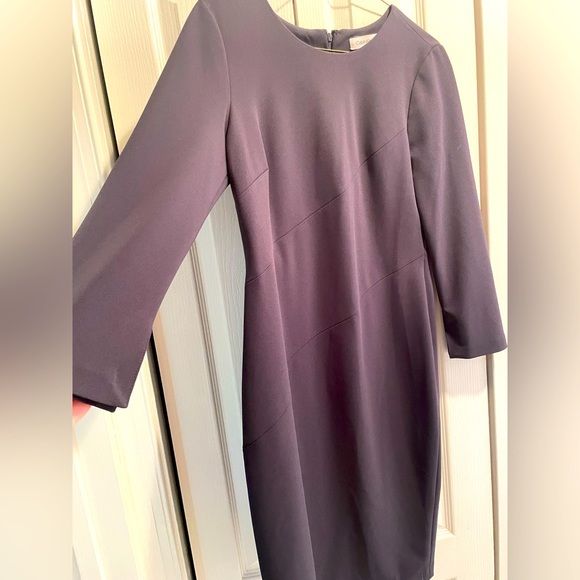 Calvin Klein, size 8 dress. Grayish/purple. Beautiful with slight bell sleeve. - Picture 1 of 4